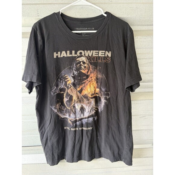 Horror Movie Lot Of 2 Black Graphic T-shirts Men XL Halloween Invasion - Picture 8 of 10